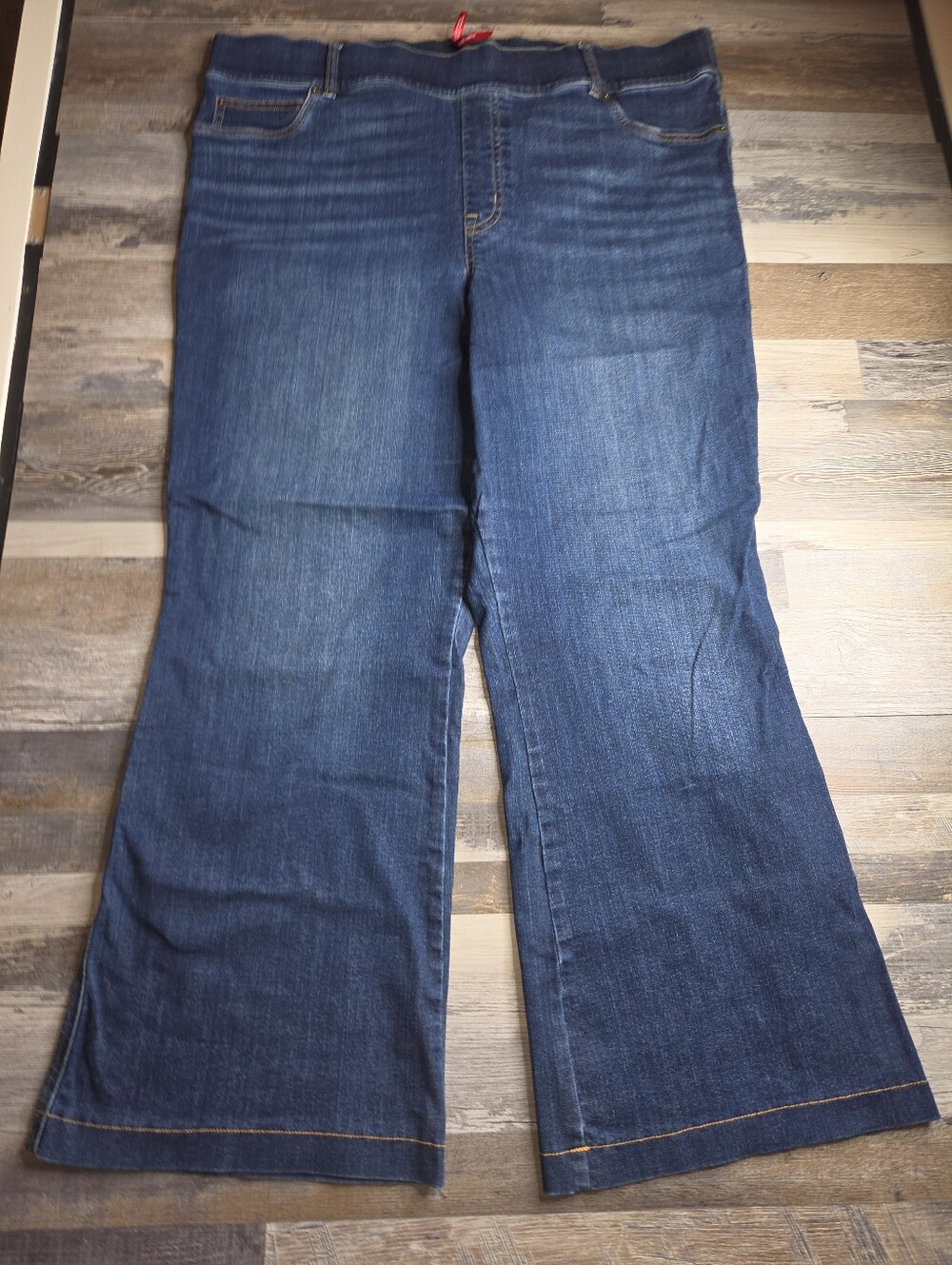 Spanx Jeans 3X Wide Leg Flare Women's Plus